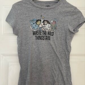 Gray 'Where the Wild Things Are' women’s Graphic T-Shirt